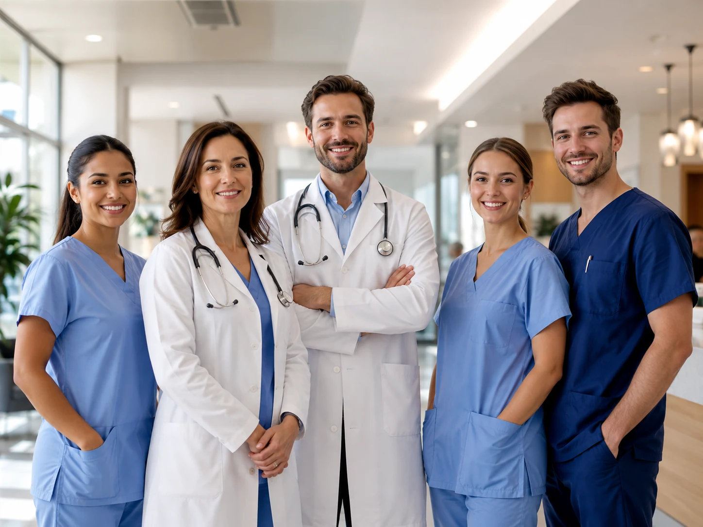 Advance MDCare clinical team in a bright modern clinic