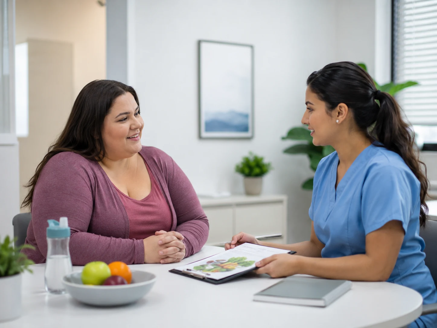 Nutrition and lifestyle coaching for a weight-loss patient